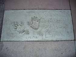 David Copperfield (handprints in cement)