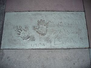 David Copperfield (handprints in cement)