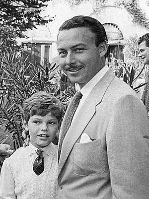 Egon von Fürstenberg with Prince Alfonso 1955.jpg