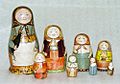 First matryoshka museum doll open