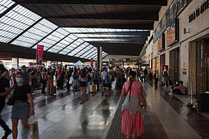 Florence, Santa Maria Novella railway station hall, Gruppo Toscano, 1934