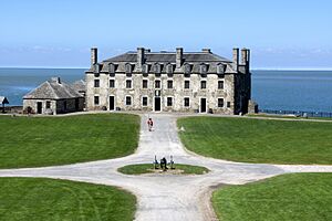 Front view of the French Castle at Fort Niagara