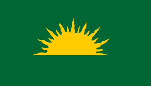 Green Sunburst Flag.svg