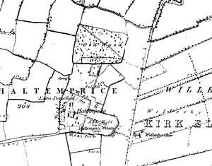 Haltemprice priory os map 1855