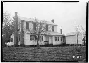 Historic American Buildings Survey Branan Sanders, Photographer March 1934 REAR ELEVATION (NORTHEAST) - Gachette House, Barnesville, Lamar County, GA HABS GA,116- ,1-2