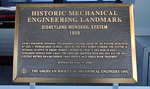 Historical Disney Monorail Plaque