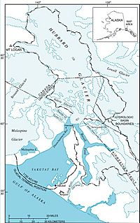 Hubbard Glacier Alaska Map