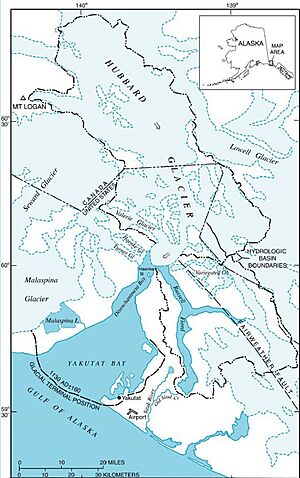 Hubbard Glacier Alaska Map