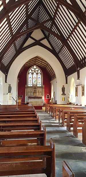 Interior of St Peter, St Paul and St Elizabeth, Coughton