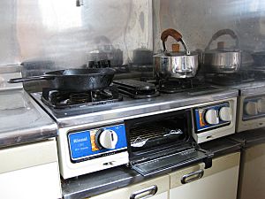 Japanese kitchen propane stove