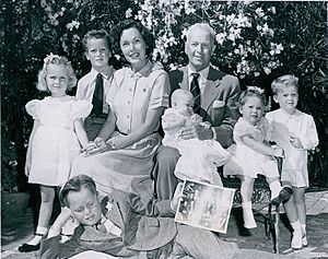 John Farrow family 1950