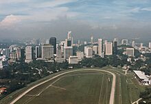 Kuala Lumpur skyline in the 1980s