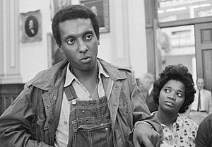 Kwame Ture at a 1966 Mississippi press conference