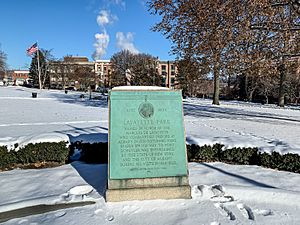 Lafayette Park Albany plaque