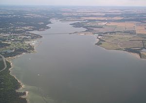 Lake Waco southern portion