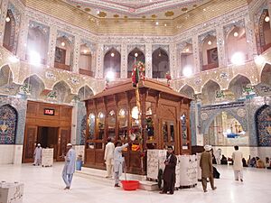 Lal Shahbaz Mazaar inside view 6