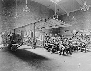Lecture on rigging, School of Aviation, Royal Flying Corps Canada, University of Toronto