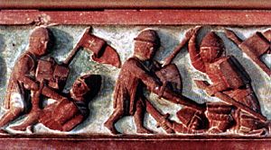 Lietuviai kovoja su vokiečiais.Lithuanians fighting Teutonic Knights (2)