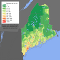 Maine population map