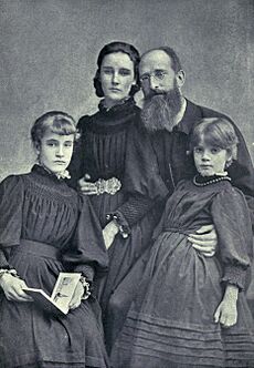 Mandell Creighton and his daughters, 1888