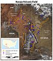 Map of the Navajo Volcanic Fields