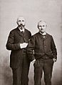 Martial Caillebotte (left) and Gustave Caillebotte (right)