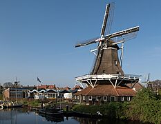 Meppel, molen de Weert RM526385 met andere twee molens op de achtergrond IMG 2886 2018-04-20 17.43