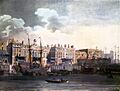 Microcosm of London Plate 029 - Custom House (colour)