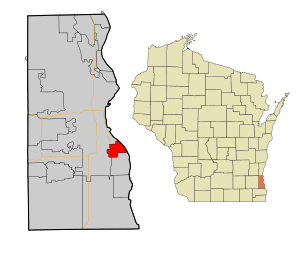 Location of St. Francis in Milwaukee County, Wisconsin.