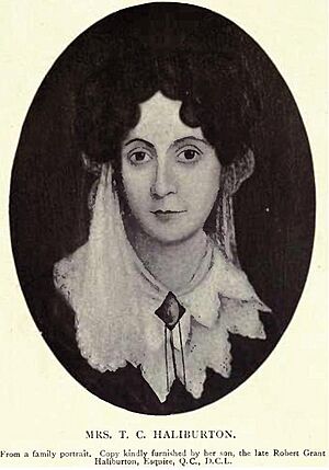 Mrs Louisa Haliburton wife of Thomas Chandler Haliburton