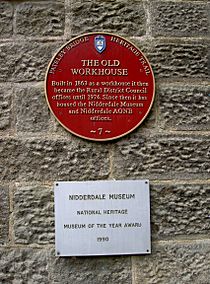 Nidderdale Museum plaque (geograph 2022666)