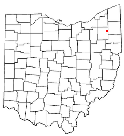 Location of Windham within the state of Ohio.