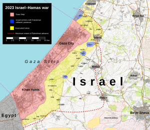 October 2023 Gaza−Israel conflict.svg