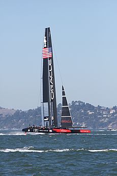 Oracle Team USA in the 2013 America's Cup