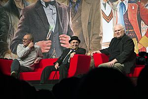 Peter Davison, Sylvester McCoy, Colin Baker (24 November 2013) (2)