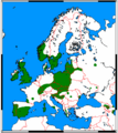 Pipistrellus pygmaeus range map