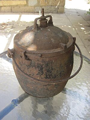 Pressure cooker manufactured by Georg Gutbrod, Stuttgart, about 1864