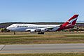 Qantas (VH-OEJ) Boeing 747-438(ER) taking off at Canberra Airport (6)