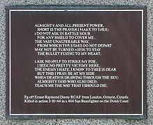 RAF North Coates Strike Wing War Memorial (NW plaque) - Cleethorpes