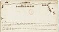 Représentations des positions des escadres des navires français et anglais devant Pondichéry (sud–est de l’Inde) - Archives Nationales - MAR-B-4-77 fol 277 - (1)