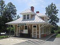 Restored depot at Madison's Montpelier, Orange, VA IMG 4302