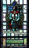 Royal Military College of Canada memorial window to Ian Sutherland Brown Sir Lancelot whole armour of God.jpg
