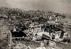 Ruins of Armenian part of Shusha after 1920 pogrom 2