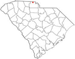 Location of Clover, South Carolina