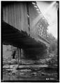 SOUTH SIDE OF BRIDGE - Cripple Deer Creek Covered Bridge, Allsboro, Colbert County, AL HABS ALA,17-ALBO.V,1-3