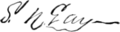 Signature of Sydney Howard Gay (1814–1888)
