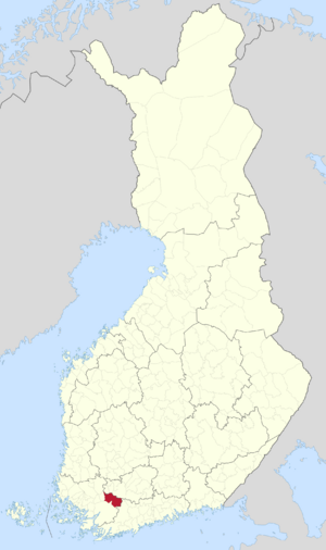 Location of Somero in Finland