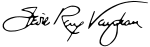 Stevie Ray Vaughan signature.svg
