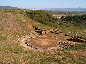 Ruins of the theatre, Stratos