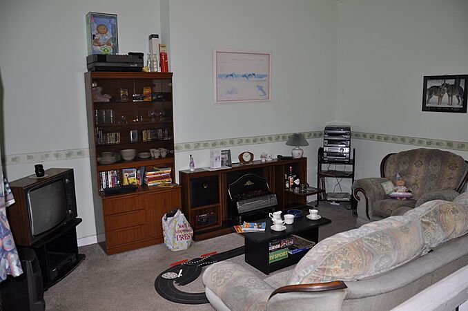 Summerlee Miners row 1980s Living Room